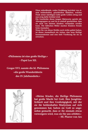 Hl. Philomena – Malbuch