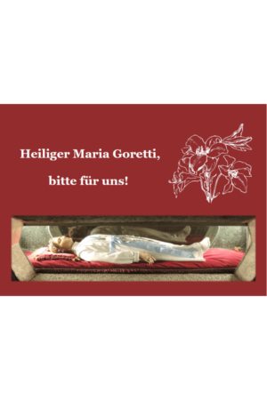 Hl. Maria Goretti – Gebetbildchen