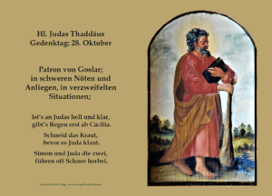 Hl. Judas Thaddäus – Bildchen