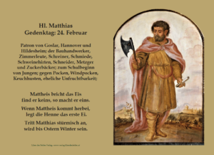 Hl. Matthias – Bildchen