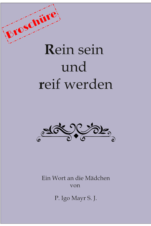 Rein sein und reif werden