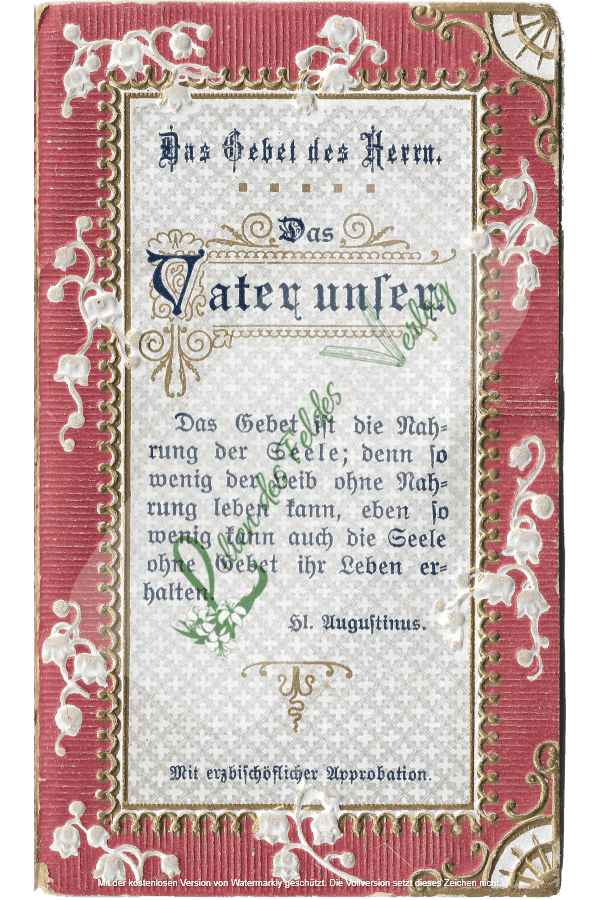 Vater-unser-Bitten - Faltblatt