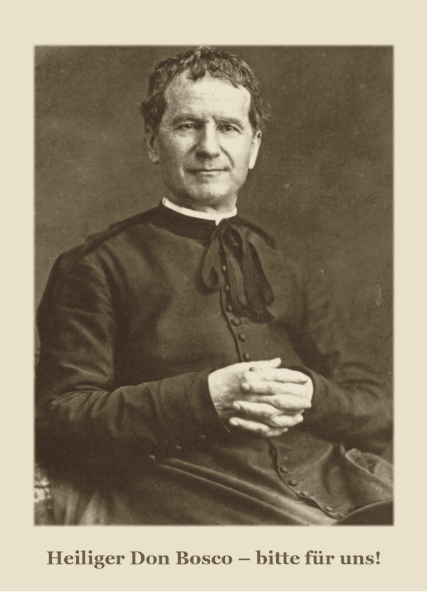 Hl. Don Bosco - Gebetbildchen